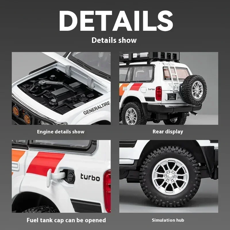 1:24 Diecast Land Cruiser LC80 Model SUV 4 1:24 Diecast Land Cruiser LC80 Model SUV - Image 4