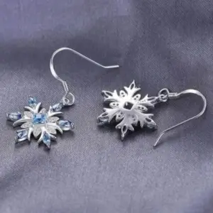 Elegant Snowflake Dangle Earrings with Cubic Zirconia 4 S6883c0fa88c44d1887782e72dc85a5c6k