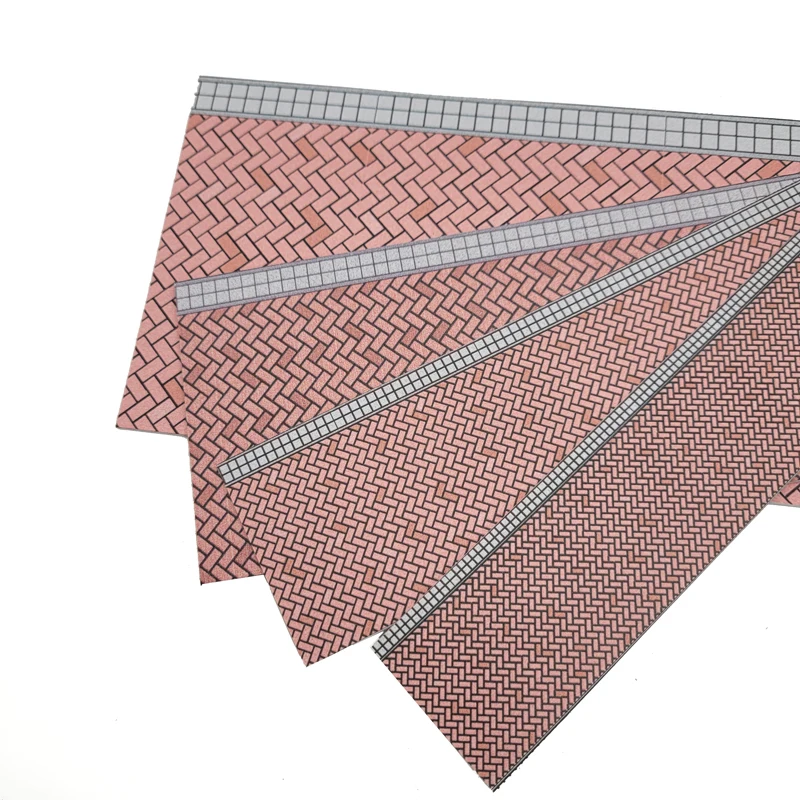 Miniature Brick Pavement Plates Set for Dioramas 2 Miniature Brick Pavement Plates Set for Dioramas - Image 2