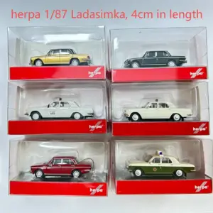 Vintage 1/87 Scale Alloy Car Models Collection