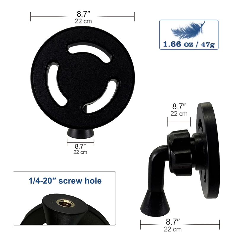 Magnetic Tripod Mount Adapter for Smartphones 6 Magnetic Tripod Mount Adapter for Smartphones - Image 6