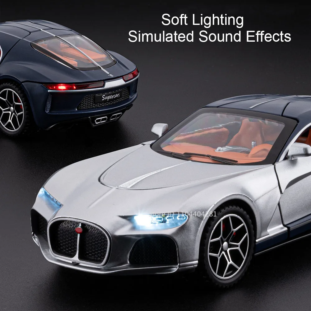 1:32 Scale Alloy Car Model with Lights 5 1:32 Scale Alloy Car Model with Lights - Image 5