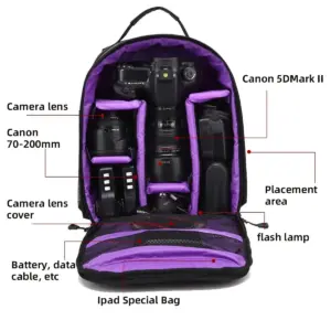 Waterproof DSLR Camera Backpack for Outdoors 14 S68c3ab284e0f43aca34d7979906e6683D