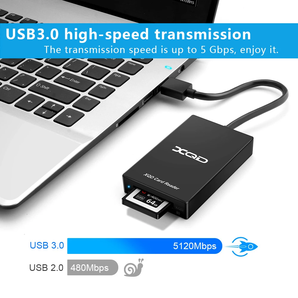 Dual-Slot XQD & SD Card Reader USB 3.0 2 Dual-Slot XQD & SD Card Reader USB 3.0 - Image 2