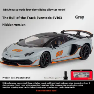 Lamborghini Aventador SVJ Diecast Model 1:18 Scale 19 S68f751ea332947758da75c85d8b29551V