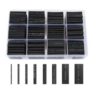 Black Heat Shrink Tubing Set, 8 Sizes, 650 pcs 9 S691b0fbc8f6e4f589c1d19edd4870068V