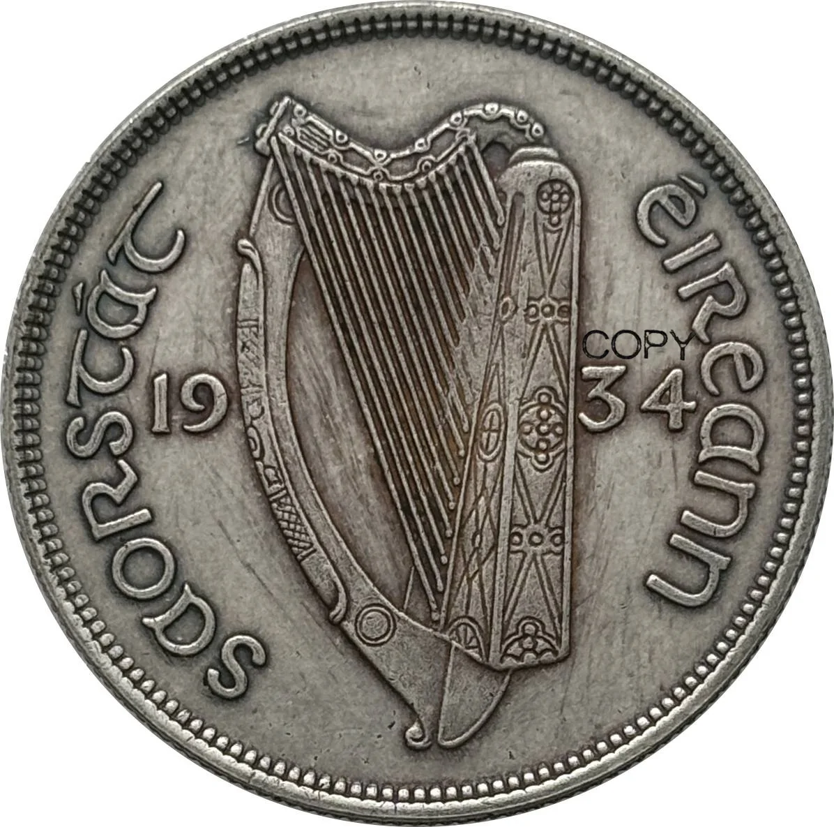 Irish 1934 Half Crown Replica Coin 6 Irish 1934 Half Crown Replica Coin - Image 6