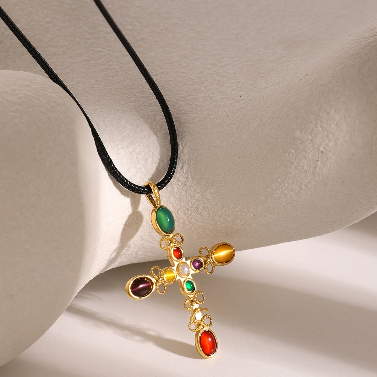 Vibrant Stainless Steel Women's Pendant Necklace 2 Vibrant Stainless Steel Women's Pendant Necklace - Image 2