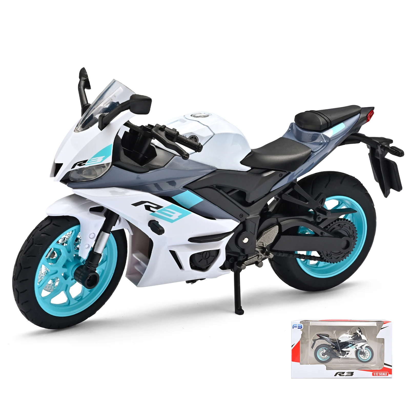 Yamaha YZF R3 1:12 Diecast Motorcycle Model 7 Yamaha YZF R3 1:12 Diecast Motorcycle Model - Image 7