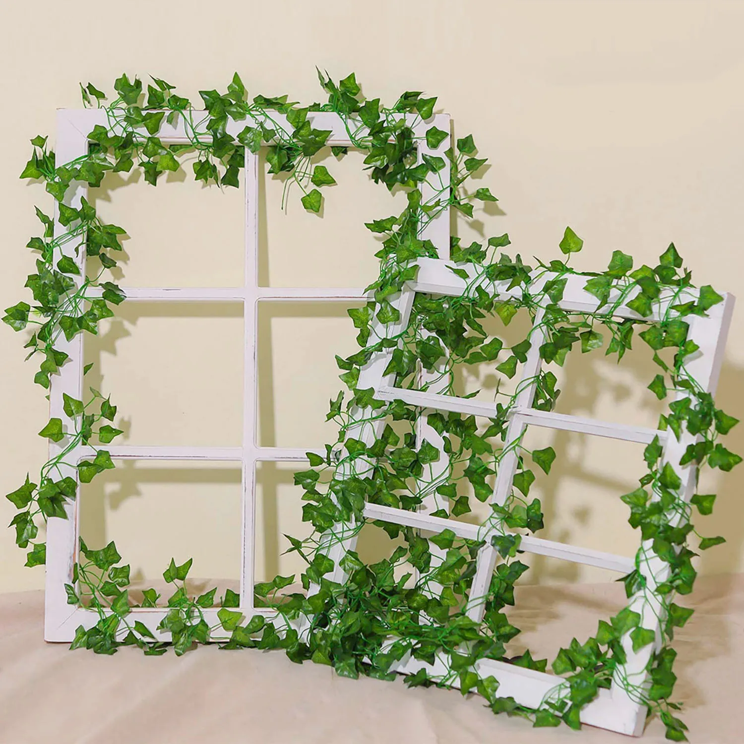 Realistic Artificial Silk Ivy Leaf Garland with 72 Leaves 3 Realistic Artificial Silk Ivy Leaf Garland with 72 Leaves - Image 3