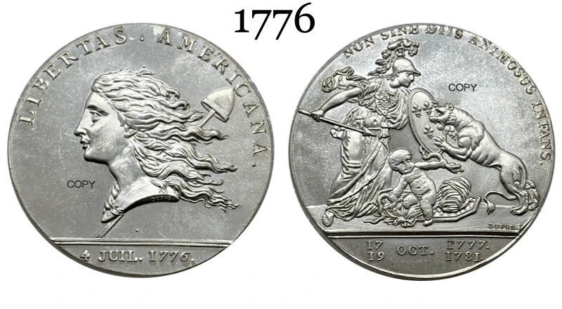 US 1776 Libertas Americana Medal Replica 8 US 1776 Libertas Americana Medal Replica - Image 8