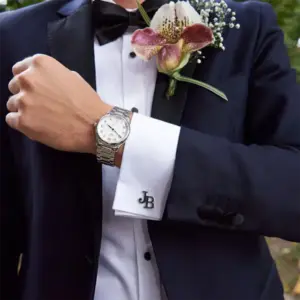 Personalized Men's Cufflinks in Stainless Steel 14 S69a612ef2ca04e8ca9bc00d2423837b2F