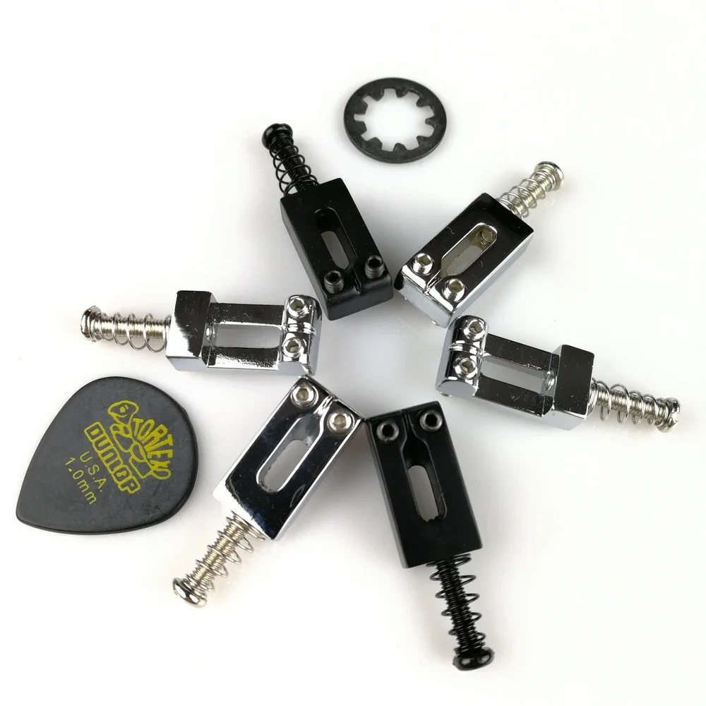 High-Quality Metal Guitar Bridge Saddles Set 3 High-Quality Metal Guitar Bridge Saddles Set - Image 3