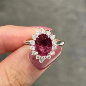 Elegant Silver Ring with Red and Blue Zircon 13 S69e666e4dc2e45b08f86d725ffe87a6cr