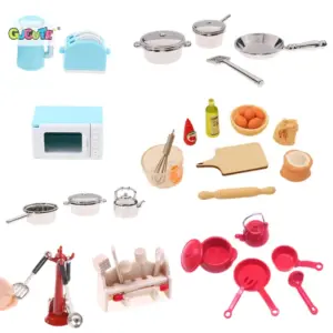 Miniature Dollhouse Kitchenware Set for 1:12 & 1:6