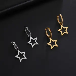 Stainless Steel Star Drop Earrings 10 S6a0acb6c5d2f4f39b7d3d528eb72088dQ