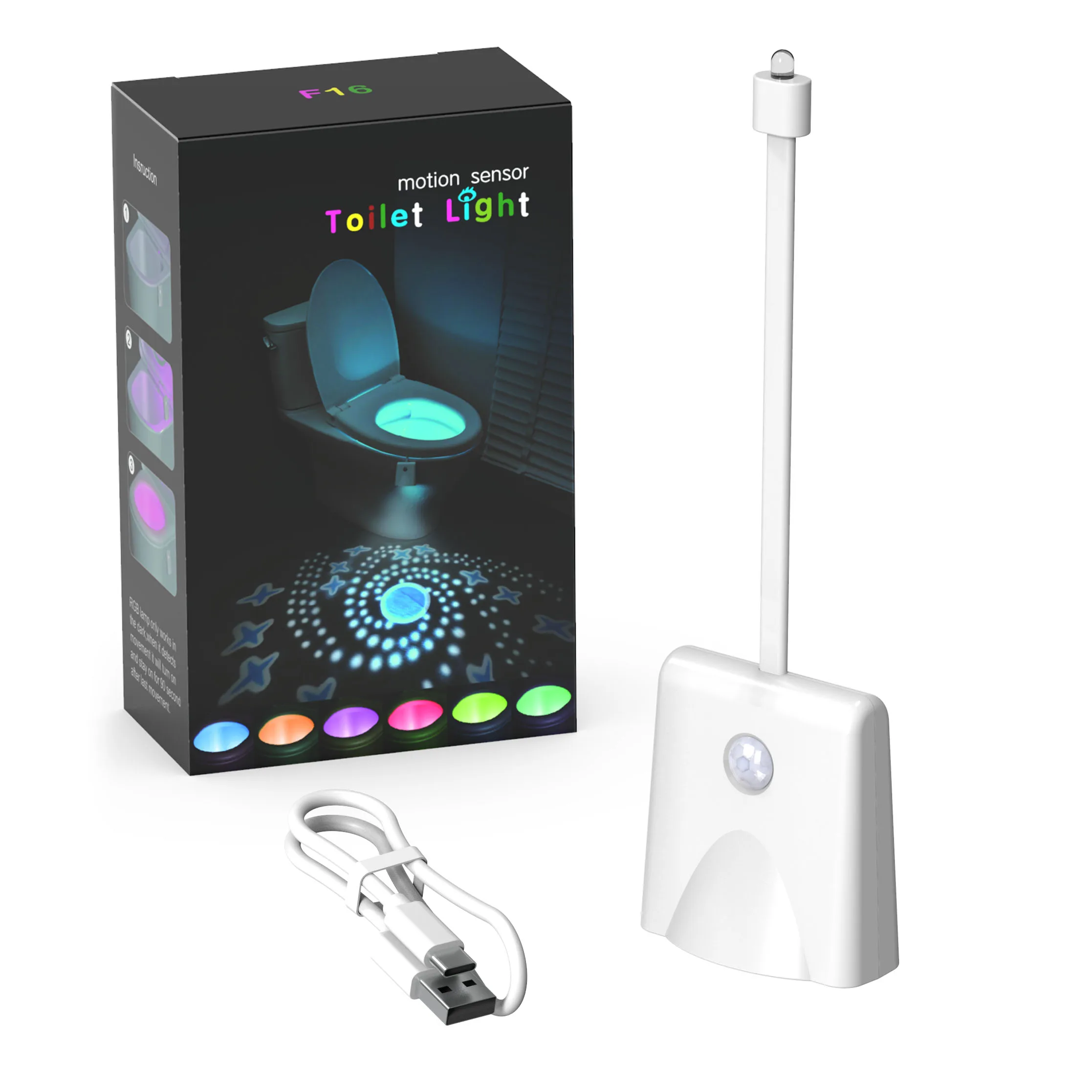 Waterdrop-Shaped Bathroom Night Light 10 Waterdrop-Shaped Bathroom Night Light - Image 10