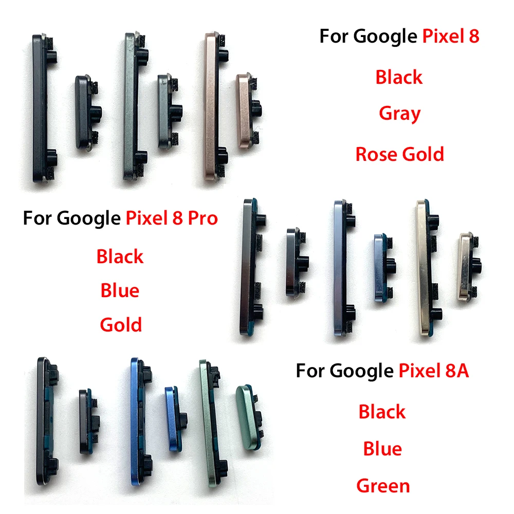 Pixel Replacement Power and Volume Buttons Set for Pixel 5 & 8 4 Pixel Replacement Power and Volume Buttons Set for Pixel 5 & 8 - Image 4