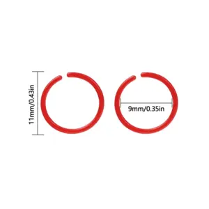 Colorful Plastic Hoop Earrings Set - 30 Pieces 14 S6a2c0f5d137e4275932f8697ea43df194