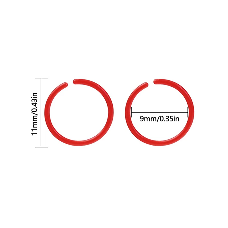 Colorful Plastic Hoop Earrings Set - 30 Pieces 6 Colorful Plastic Hoop Earrings Set - 30 Pieces - Image 6