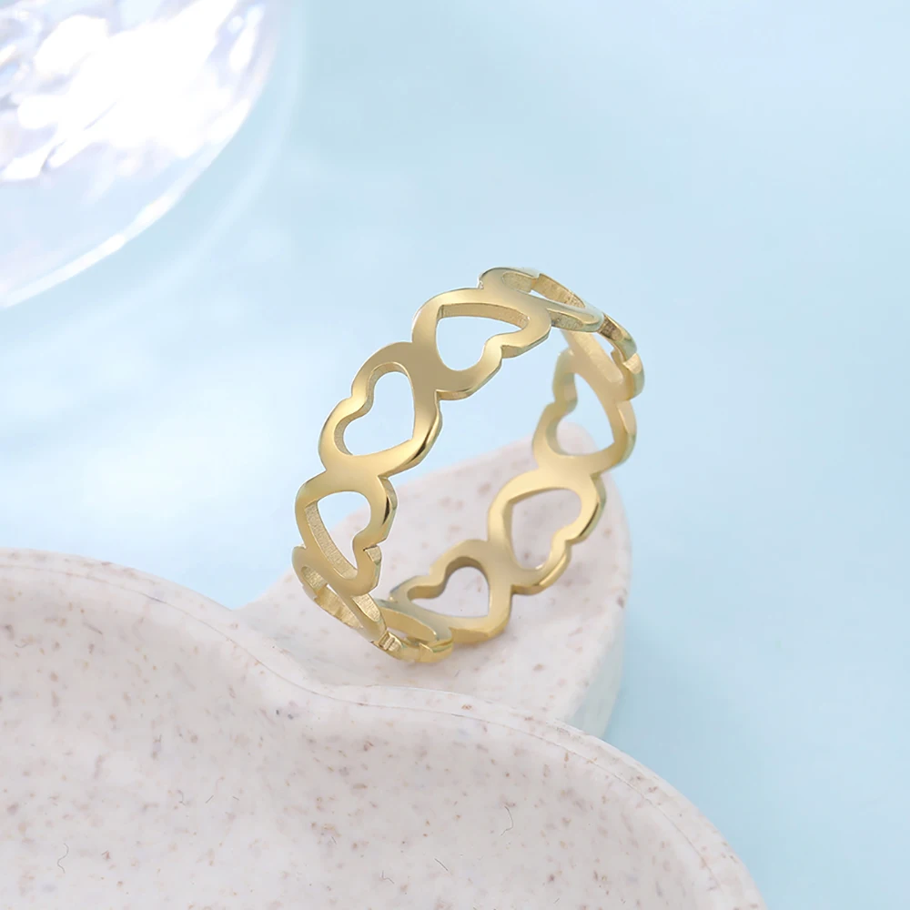 Heart-Shaped Gold Ring for Women 1 Heart-Shaped Gold Ring for Women