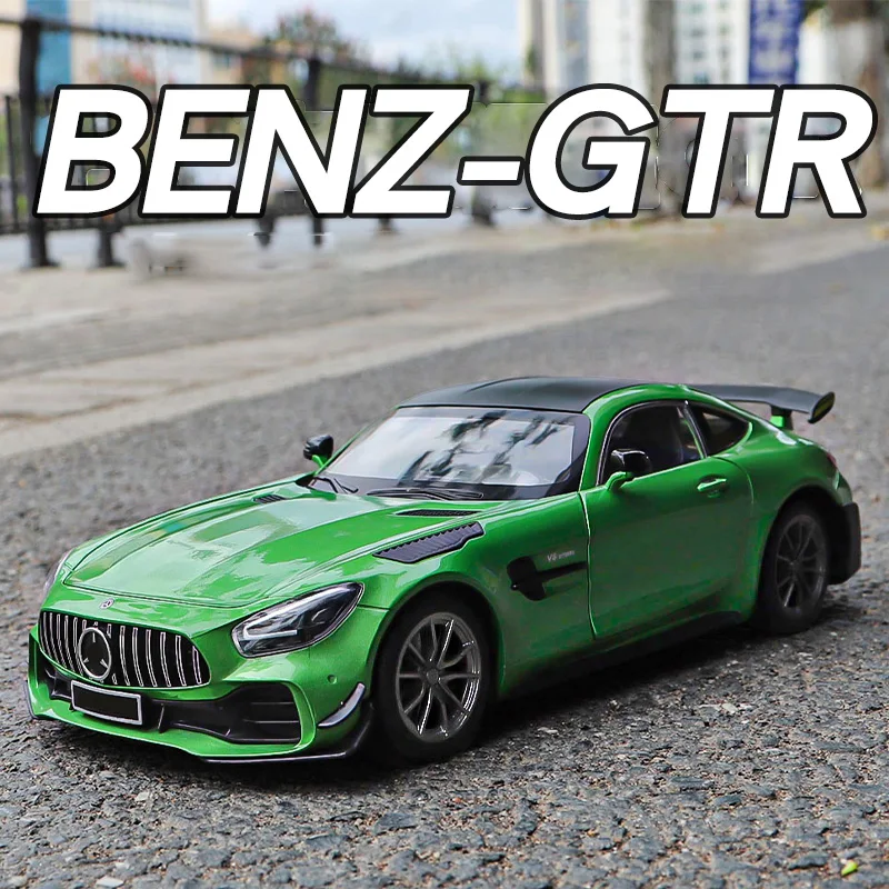 Green Mercedes Benz AMG GTR 1/18 Diecast Model 4 Green Mercedes Benz AMG GTR 1/18 Diecast Model - Image 4