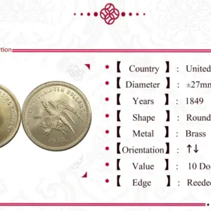 1849 U.S. Gold Coin Replica Collectible 11 S6a46415d011147609368e2d48cacdd2fW