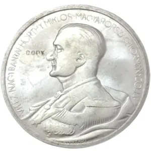 Hungarian 1938 Miklos Horthy Coin Replica