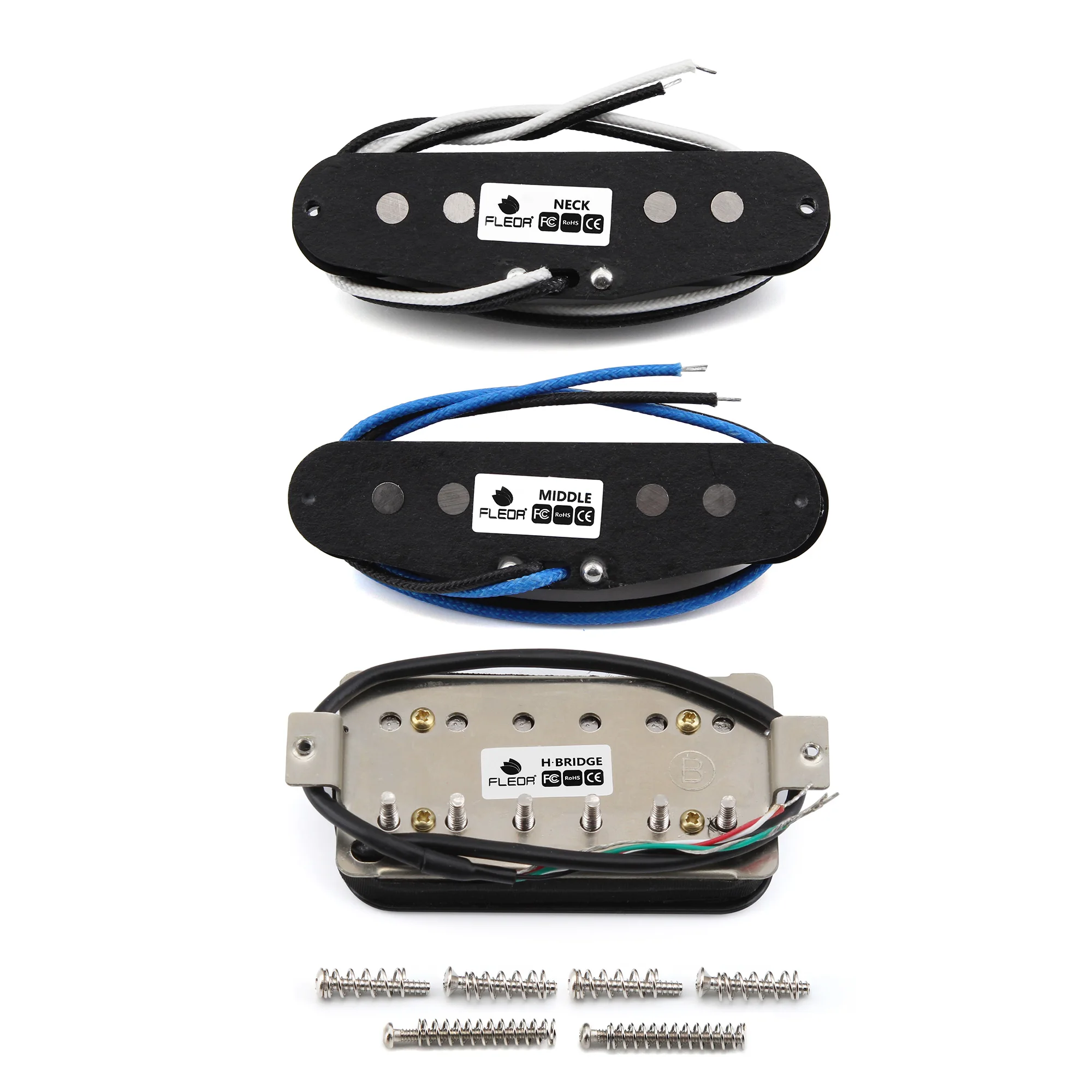 HSS Guitar Pickup Set with Alnico 5 Magnets 3 HSS Guitar Pickup Set with Alnico 5 Magnets - Image 3