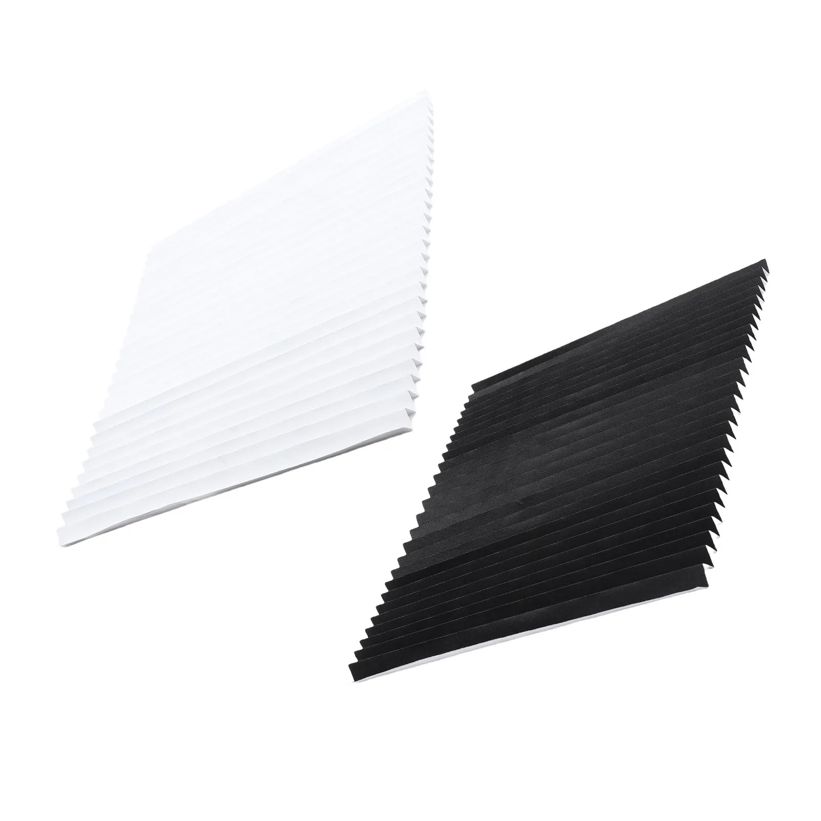 RV Pleated Window Shade Set 90x180cm Black & White 3 RV Pleated Window Shade Set 90x180cm Black & White - Image 3