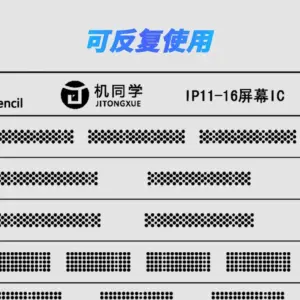 iPhone IC Solder Mask Stencil for Models 11-16 Pro Max 8 S6a829cd18ea34825ad7d6d0d7a3ae747j