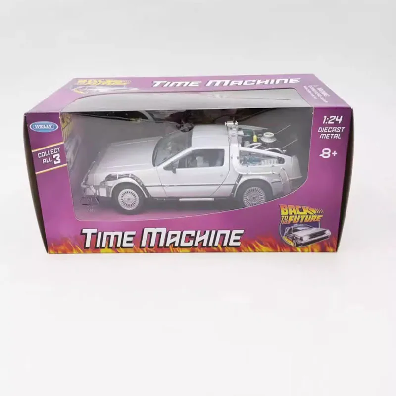 Back To The Future DeLorean 1:24 Diecast Model 2 Back To The Future DeLorean 1:24 Diecast Model - Image 2
