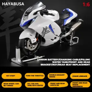 1:6 Suzuki Hayabusa Motorcycle Diecast Model 15 S6a94ec0fa9374f4e9f248edc16598c13V 2