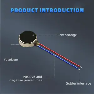 Set of Five Micro DC Vibration Motors 10x2-3.4mm 9 S6a9feb0734164b2e8734d0f2f5527bbbd