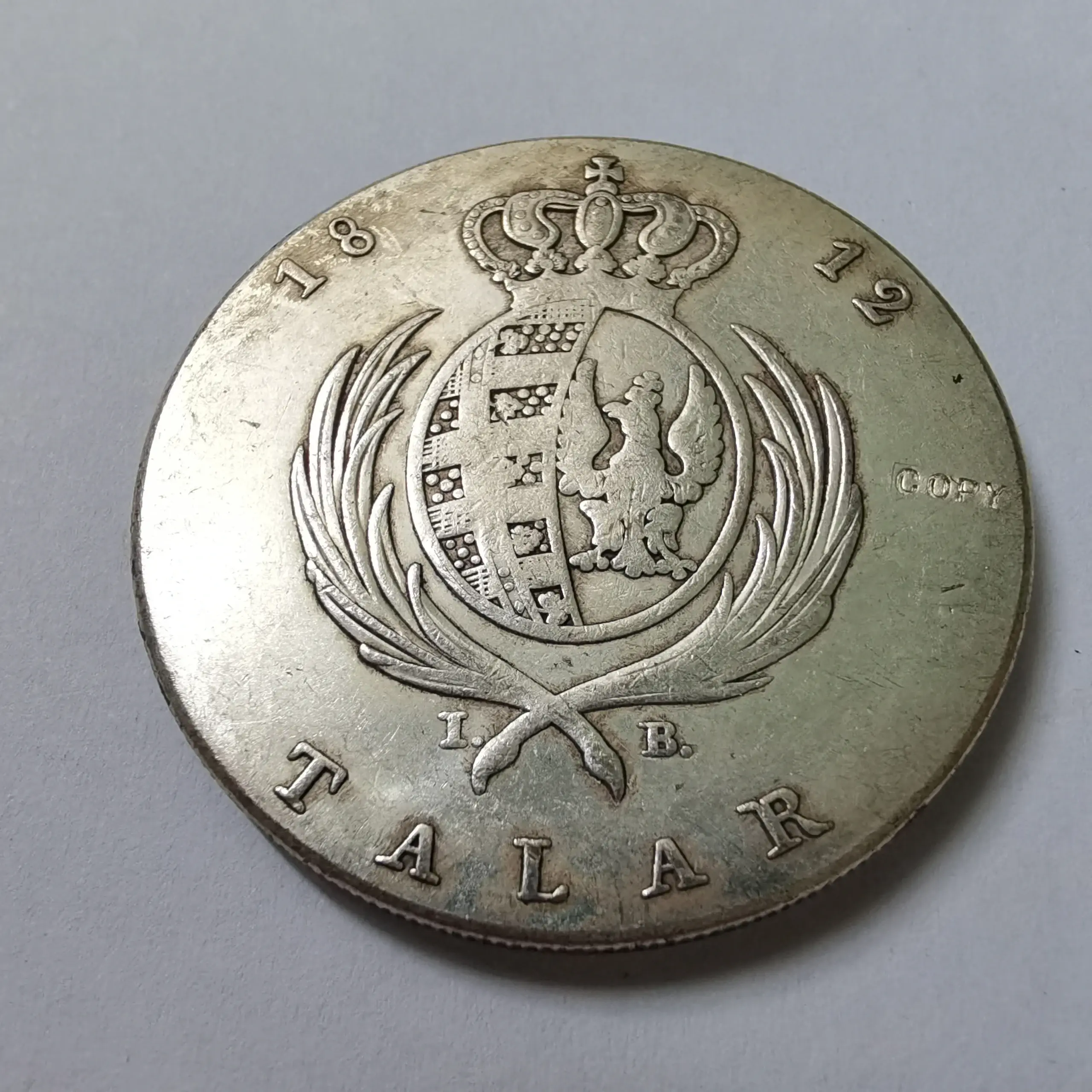 Prussian 1812 Talar Coin Replica for Collectors 1 Prussian 1812 Talar Coin Replica for Collectors