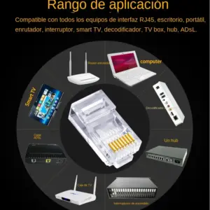 100 Pack Transparent RJ45 Ethernet Connectors 9 S6aac8019283c46dd86dbaea344c627399