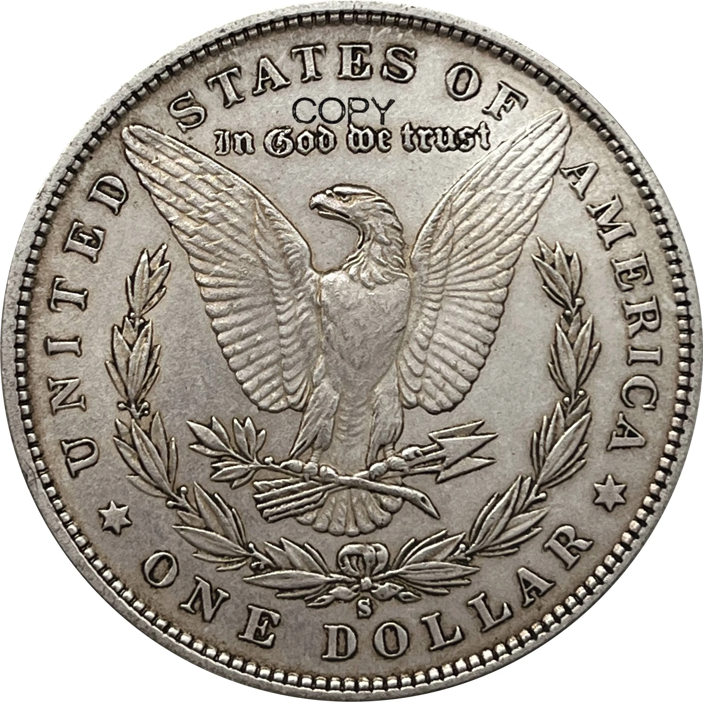 US 1893 S Morgan Silver Coin Replica 6 US 1893 S Morgan Silver Coin Replica - Image 6