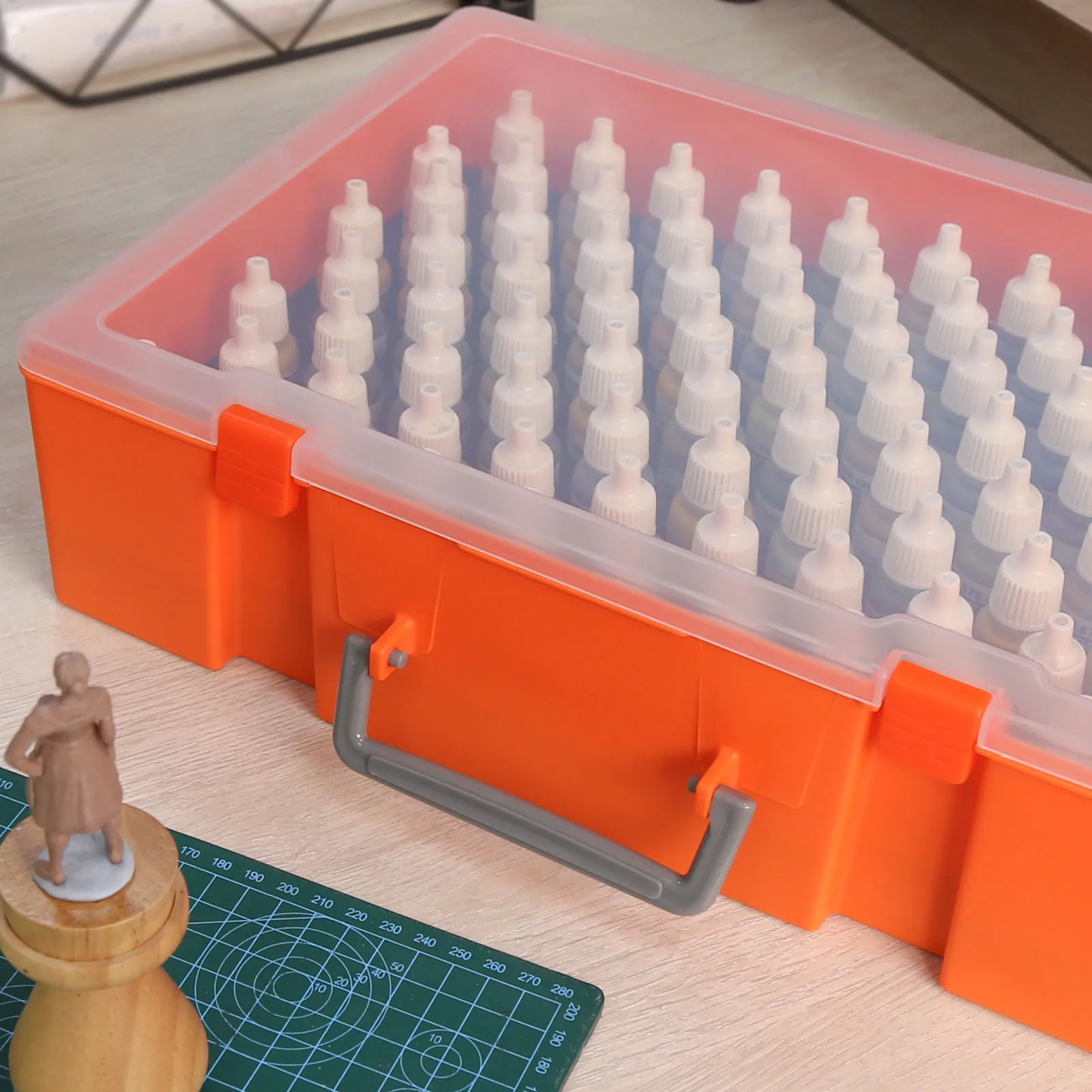Bright Orange Paint Bottle Organizer Suitcase 6 Bright Orange Paint Bottle Organizer Suitcase - Image 6