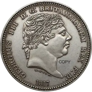 King George III 1817 Replica Coin 13 S6ae3fd02eaa649a78f0bee0d67a26530M