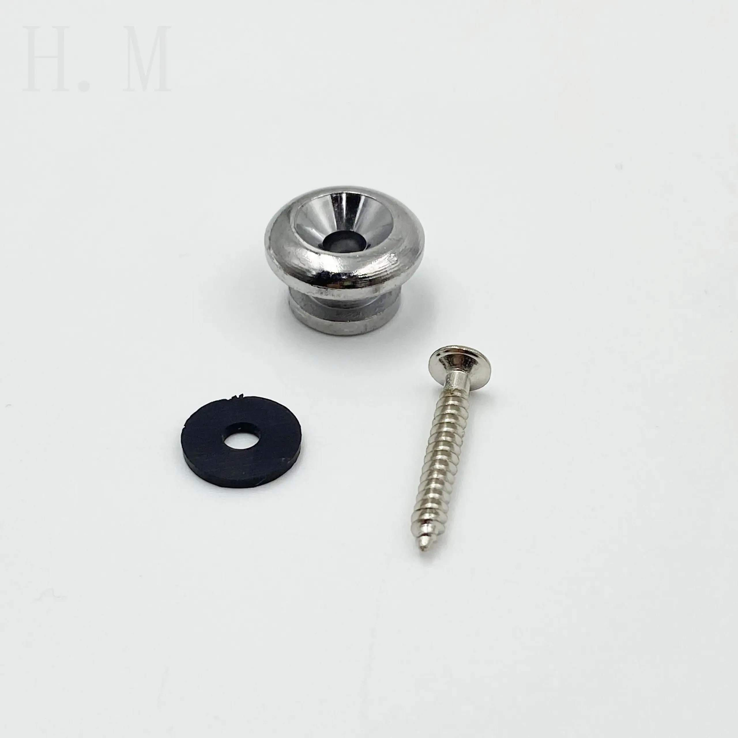 Metal Guitar Strap Buckle Set with Large Mushroom Head 4 Metal Guitar Strap Buckle Set with Large Mushroom Head - Image 4