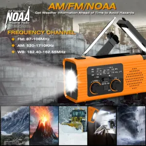 Portable Emergency Radio with 2000mAh Battery 10 S6aff21b14af14f5aa7d891dbed68c77fm