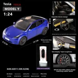 1:24 Blue Roadster Metal Model Car 15 S6b21c754a81449c9b4c2eaf9b4187f4fA