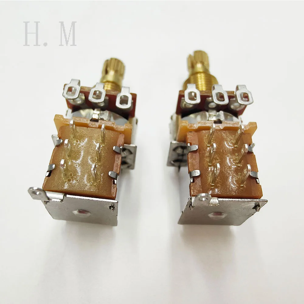 Durable 18mm Brass Split-Shaft Guitar Potentiometer 5 Durable 18mm Brass Split-Shaft Guitar Potentiometer - Image 5