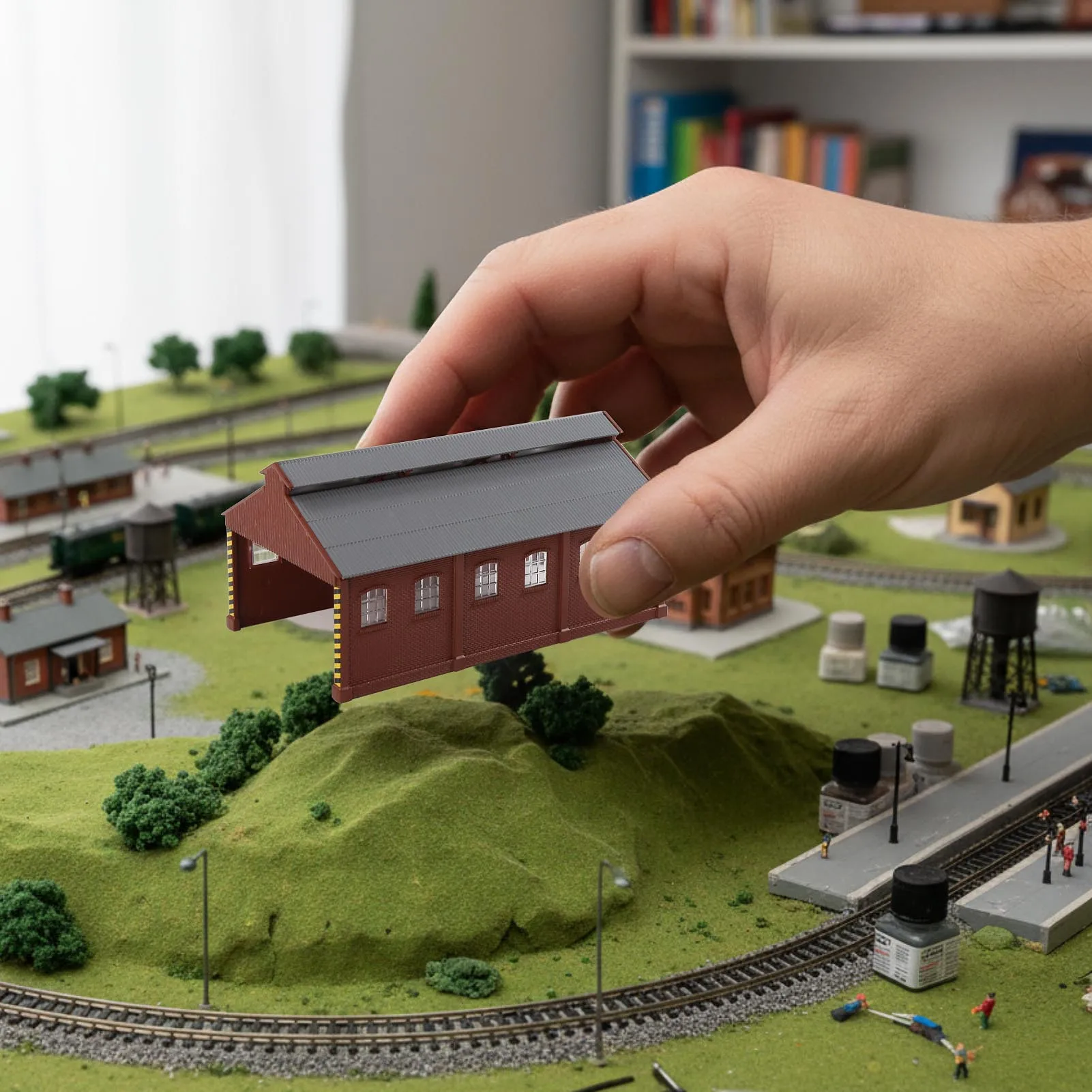 Evemodel N Scale Maintenance Building JZN5531P 3 Evemodel N Scale Maintenance Building JZN5531P - Image 3