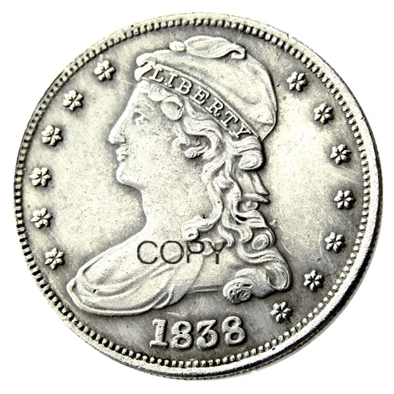 Vintage US Capped Bust Half Coin Replica 1838-1839 9 Vintage US Capped Bust Half Coin Replica 1838-1839 - Image 9