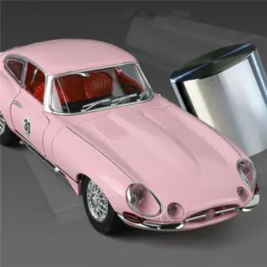 1:24 Silver Jaguar E-type Diecast Model 11 S6b67114624814f5aae0797b1de5367c7e
