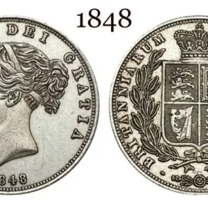 British Half Crown Coin Replica, 1840s-1850s 11 S6b86fa3f470f4e5da79805bb7f04e766B