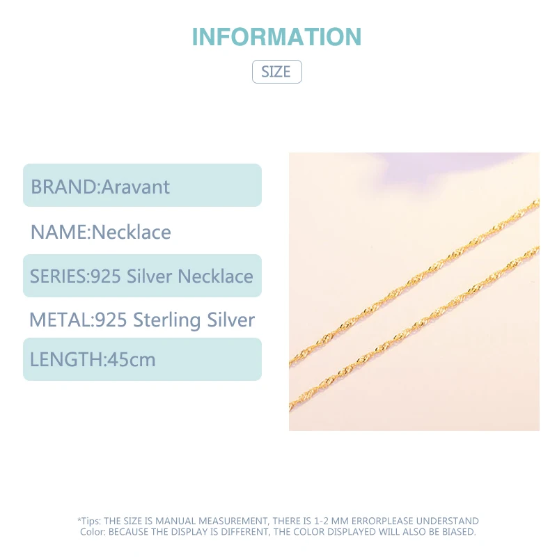 Elegant 45cm Water-Wave Sterling Necklace 5 Elegant 45cm Water-Wave Sterling Necklace - Image 5