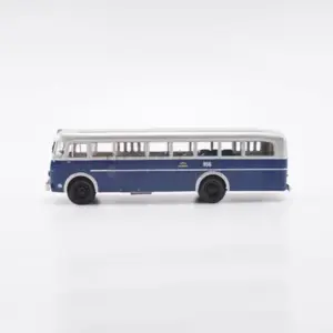 Vintage Blue Miniature Bus Model 1:43 Scale 7 S6b9d721d26d54a49b24b557f4839977cu