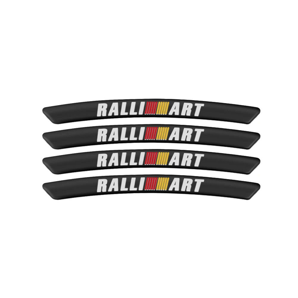 Mitsubishi Ralliart Aluminum Rim Stickers Set 7 Mitsubishi Ralliart Aluminum Rim Stickers Set - Image 7
